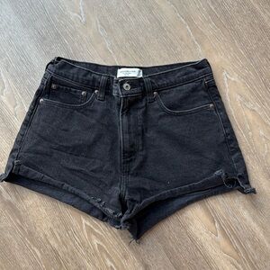 Abercrombie & Fitch Mom High Rise Jean Shorts